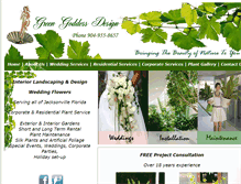 Tablet Screenshot of greengoddessdesign.com